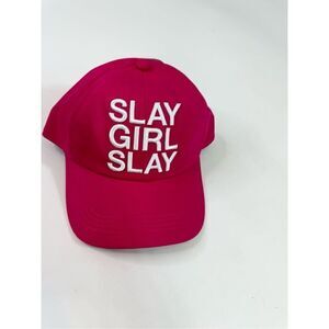 Queer Eye Baseball Cap Womens One Size Magenta Slay Girl Slay 6 Panel new